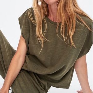 Zara Basics Olive Green Pant Set NWT